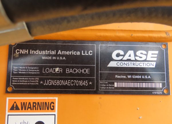 2015 Case 580N 4WD Backhoe - Image 9